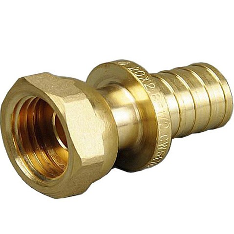 Муфта латунная для PEX труб 16-1/2'' PN 10 под надвижную гильзу ONE PLUS купить в Саратове | "Проконсим"