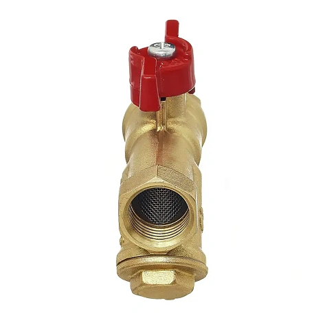 Краны латунные шаровые DN 15-20 PN 25 с фильтром бабочка муфта-муфта БАЗ КФ.А30.1 купить в Саратове | "Проконсим"