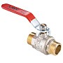 Кран латунный шаровой MVI BV.516 DN 15 PN 40 никелированный полнопроходной штуцер-штуцер рычаг купить в Саратове | "Проконсим"