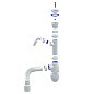 Сифон для мойки Unicorn В320VР, 40х50 гибкий отвод, 1 1/2'' х40 пластиковая чаша с отводом для стиральной машины купить в Саратове | "Проконсим"