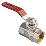 Кран латунный шаровой MVI AquaHit BV.311.04 DN 15 PN 25 рычаг муфта-муфта полнопроходной никелированный купить в Саратове | "Проконсим"