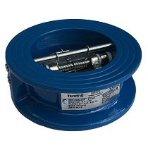 Клапаны обратные 2-створчатые DN 40-300 PN 16  чугунные створки межфланцевые Tecofi CB3448N купить в Саратове | "Проконсим"