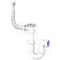 Сифон для мойки Unicorn Y421, 1 1/2'' х40 без отвода, чаша из нержавеющей стали, круглый перелив купить в Саратове | "Проконсим"