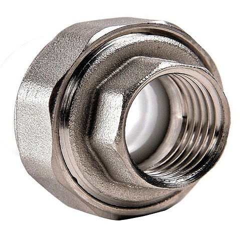 Муфта ПП разьемная 50-1 1/2'' PN 25 раструбная белая РВК купить в Саратове | "Проконсим"