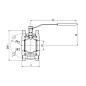 Кран стальной шаровой разборный BREEZE 11с42п, DN 80 PN 16, 124мм, полнопроходной, фланцевый с ручкой купить в Саратове | "Проконсим"