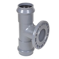 Тройники НПВХ раструбные SDR26 DN 110-315 PN 10 фланцем Хемкор купить в Саратове | "Проконсим"