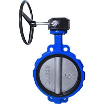 Затворы поворотные дисковые 32ч301р DN 250 PN 10-16 межфланцевые с редуктором ЛМЗ Семенов купить в Саратове | "Проконсим"