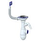 Сифон для мойки Unicorn В430V, без отвода, 3 1/2'' х40 с отводом для стиральной машины, прямоугольный перелив купить в Саратове | "Проконсим"