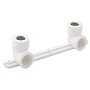 Угольник установочный двойной ПП 20-1/2'' PN 25 с внутренней резьбой белый РТП 10701 купить в Саратове | "Проконсим"