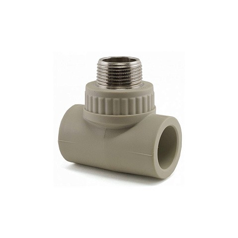 Тройник комбинированный НР VALFEX 25x25 PN 25 G-1/2'' НР серый купить в Саратове | "Проконсим"