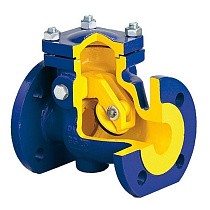Клапаны обратные поворотные DN 40-200 PN 16 чугунные фланцевые Zetkama zCHE.302A купить в Саратове | "Проконсим"