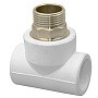 Тройники ПП DN 40-50 PN 25 комбинированные под ключ с наружной резьбой белые РТП купить в Саратове | "Проконсим"