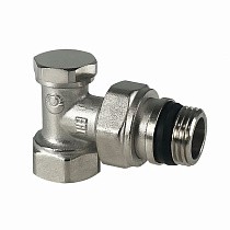 Клапан для радиаторов VALFEX VF.019.NN, PN-10, угловой с дополнительным уплотнением, настроечный купить в Саратове | "Проконсим"