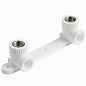 Угольник установочный двойной ПП 20-1/2'' PN 25 с внутренней резьбой белый Pro Aqua PA280008P купить в Саратове | "Проконсим"