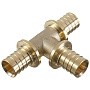 Тройники латунные под надвижную гильзу PEX-PEX DN 16-32 Hipex купить в Саратове | "Проконсим"