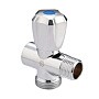 Вентиль латунный проходной MVI BV.461 DN 15 +отверстие 20 PN 10 хромированный муфта-штуцер маховик купить в Саратове | "Проконсим"