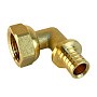 Угольник латунный для PEX труб 16-1/2'' PN 16 S-2,2мм под надвижную гильзу Valfex VF.455.AF купить в Саратове | "Проконсим"