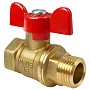 Кран латунный шаровой Valfex.218.LB1 11Б27фт1М DN 15 PN 40 муфта-штуцер бабочка купить в Саратове | "Проконсим"