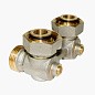 Узел нижнего подключения Vekotrim DN 15 PN 10 угловой двухтрубный 20-3/4'' под евроконус, муфта купить в Саратове | "Проконсим"