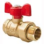 Краны латунные шаровые 11Б27фт1М DN 15-20 PN 25 бабочка американка Valfex Optima.227.LOB1 купить в Саратове | "Проконсим"