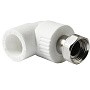 Угольник комбинированный ПП 25-1'' PN 25 с накидной гайкой белый Pro Aqua PA29215 купить в Саратове | "Проконсим"