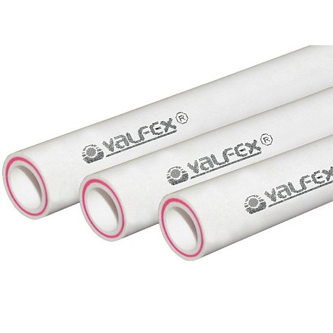 Труба ПП 25х4,2 SDR 6 PN 25 армированная стекловолокном белая Valfex купить в Саратове | "Проконсим"