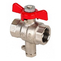 Краны латунные шаровые MVI BV.649 DN 15 PN 25 никелированные под термодатчик муфта-муфта бабочка купить в Саратове | "Проконсим"