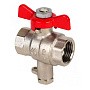 Краны латунные шаровые MVI BV.649 DN 15 PN 25 никелированные под термодатчик муфта-муфта бабочка купить в Саратове | "Проконсим"