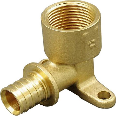 Угольник латунный для PEX труб 16-1/2'' PN 10 под надвижную гильзу с внутренней резьбой ONE PLUS купить в Саратове | "Проконсим"