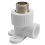 Угольник установочный ПП 20-1/2'' PN 25 с наружной резьбой белый РТП 10806 купить в Саратове | "Проконсим"