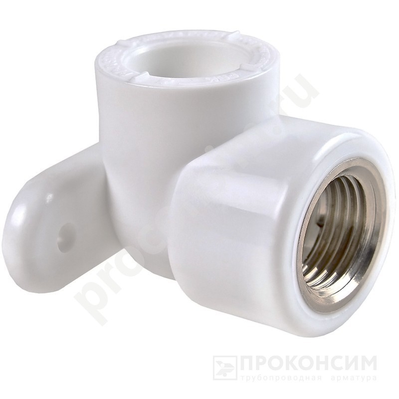 Цена по запросу.  . Угольник установочный ПП 16-1/2'' PN 25 белый РВК 21011 (930659307) со склада Проконсим в Саратове