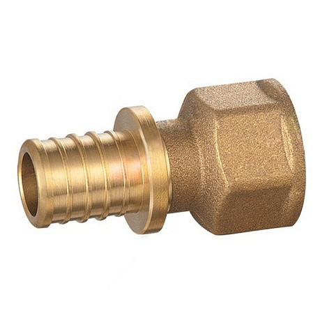 Муфта латунная для PEX DN 20- ВР 1/2'' под надвижную гильзу PLP купить в Саратове | "Проконсим"