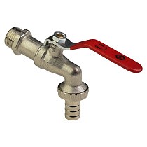 Краны водоразборные DN 15-20 PN 16 никелированные под шланг рычаг MVI (BV.633) купить в Саратове | "Проконсим"