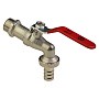 Краны водоразборные DN 15-20 PN 16 никелированные под шланг рычаг MVI (BV.633) купить в Саратове | "Проконсим"