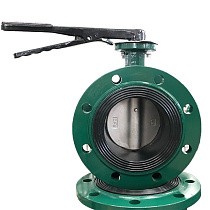 Затворы чугунные дисковые DN 50-150 PN 16 фланцевые с диском из нержавеющей стали рычаг GALA Тип.2123-G купить в Саратове | "Проконсим"
