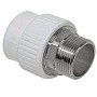 Муфта комбинированная ПП 32-1'' PN 25 под ключ с наружной резьбой белая VALFEX  купить в Саратове | "Проконсим"