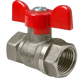  Латунный шаровой кран Ду15 Ру40 Valfex VF.217.NB1.012.DP 11Б27фт1М ВР-ВР, проход , бабочка. (111101533) со склада Проконсим в Саратове