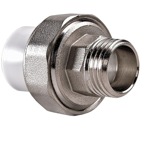 Муфта ПП разьемная 50-1 1/2'' PN 25 раструбная белая РВК купить в Саратове | "Проконсим"