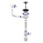 Сифон для мойки Unicorn В410P, без отвода, 3 1/2'' х40 чаша из нержавеющей стали, прямоугольный перелив купить в Саратове | "Проконсим"
