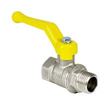 Краны латунные шаровые газовые 11Б27фт1М DN 15-50 PN 25-40 никелированные рычаг муфта-штуцер Valfex.272 Standart ГОСТ Р 59553 купить в Саратове | "Проконсим"
