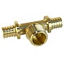 Тройник латунный для PEX труб 16-1/2''-16 PN 16 S-2,2мм под надвижную гильзу Valfex VF.433.AF купить в Саратове | "Проконсим"