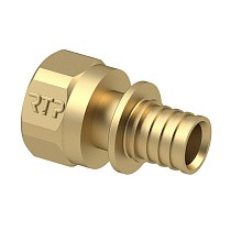 Муфты латунные для PEX труб DN 16-40 PN 16 под надвижную гильзу с внутренней резьбой РосТурПласт купить в Саратове | "Проконсим"