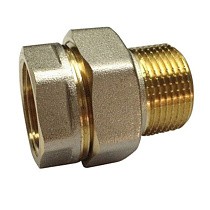 Американки латунные DN 15-50 PN 40 никелированные муфта-штуцер прямые купить в Саратове | "Проконсим"
