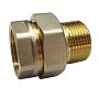 Американки латунные DN 15-50 PN 40 никелированные муфта-штуцер прямые купить в Саратове | "Проконсим"