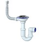 Сифон для мойки Unicorn Y411, без отвода, 3 1/2'' х40 чаша из нержавеющей стали, круглый перелив купить в Саратове | "Проконсим"