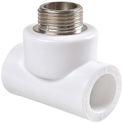  Тройник ПП 40-1/2'' PN 25 белый РВК 20812 (930659262) со склада Проконсим в Саратове