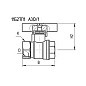 Кран латунный шаровой 11Б27п1 DN15 PN40 бабочка муфта-муфта БАЗ Standart купить в Саратове | "Проконсим"