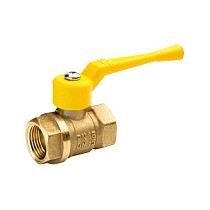Краны латунные шаровые газовые 11Б27п DN 15-50 PN 40 рычаг муфта-муфта БАЗ А10.0 купить в Саратове | "Проконсим"