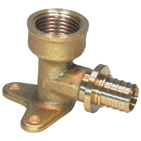 Угольник латунный (водорозетка) для PEX труб 20-1/2'' с внутренней резьбой под надвижную гильзу Hipex типS HFWS00056 купить в Саратове | "Проконсим"