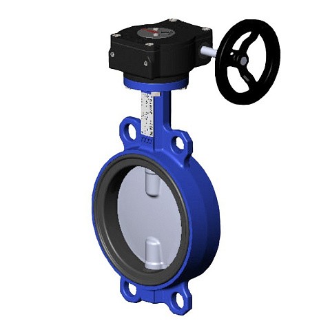 Затворы поворотные дисковые DN 150-500 PN 10-16 межфланцевые диск из нержавеющей стали с редуктором Tecofi VPI4449 купить в Саратове | "Проконсим"